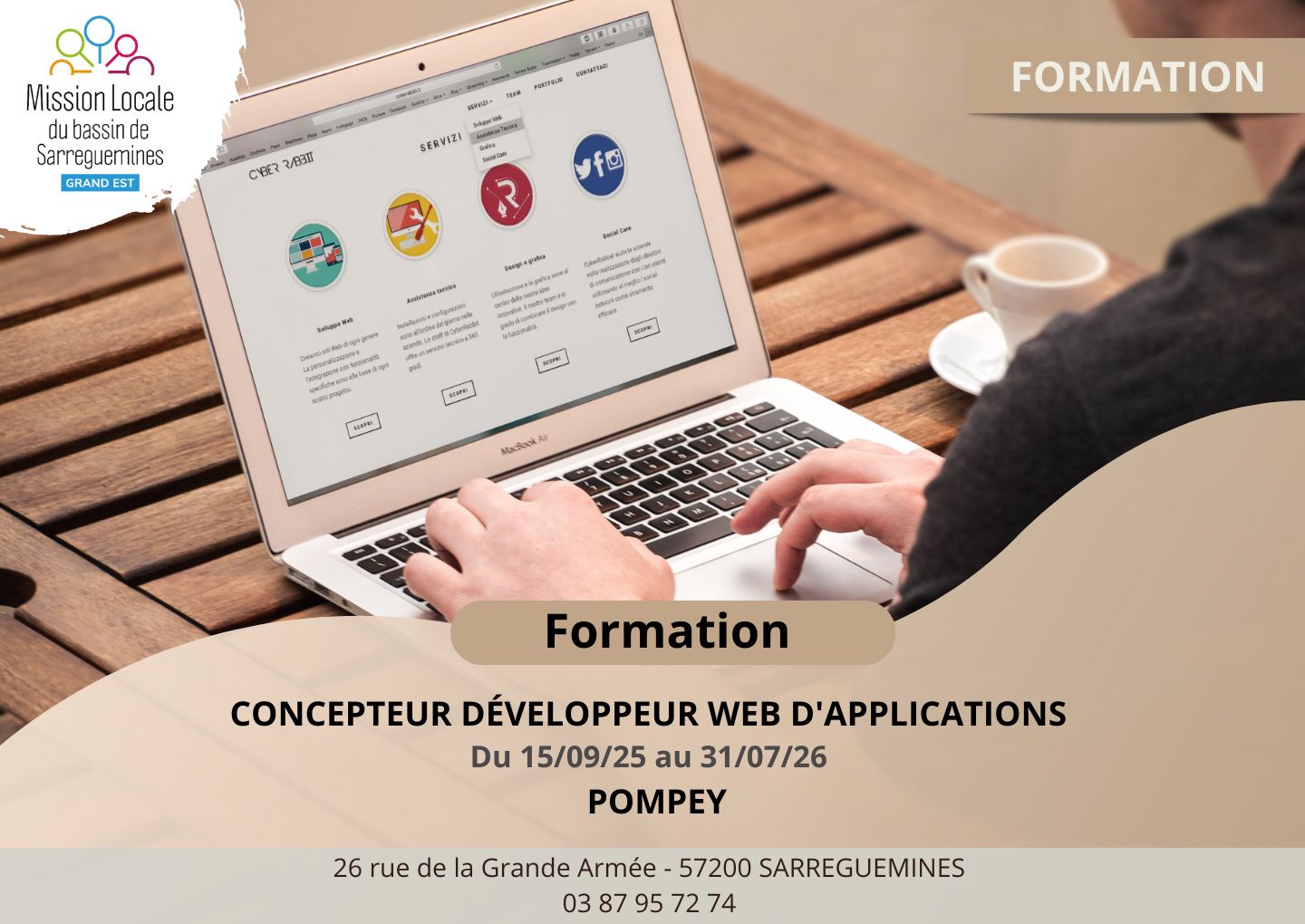 FORMATION DEV WEB POMPEY CLOTURE DEBUT SEPT 25