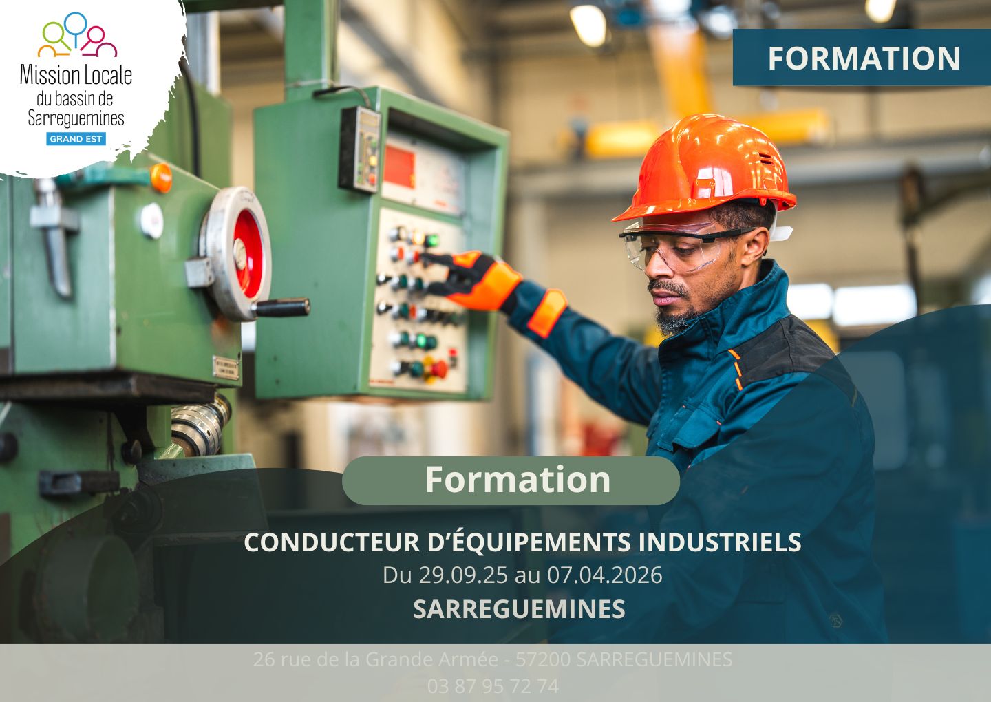 Formation- CONDUCTEUR EQUIPEMENTS INDUSTRIELS - CLOTURER 09.09.25