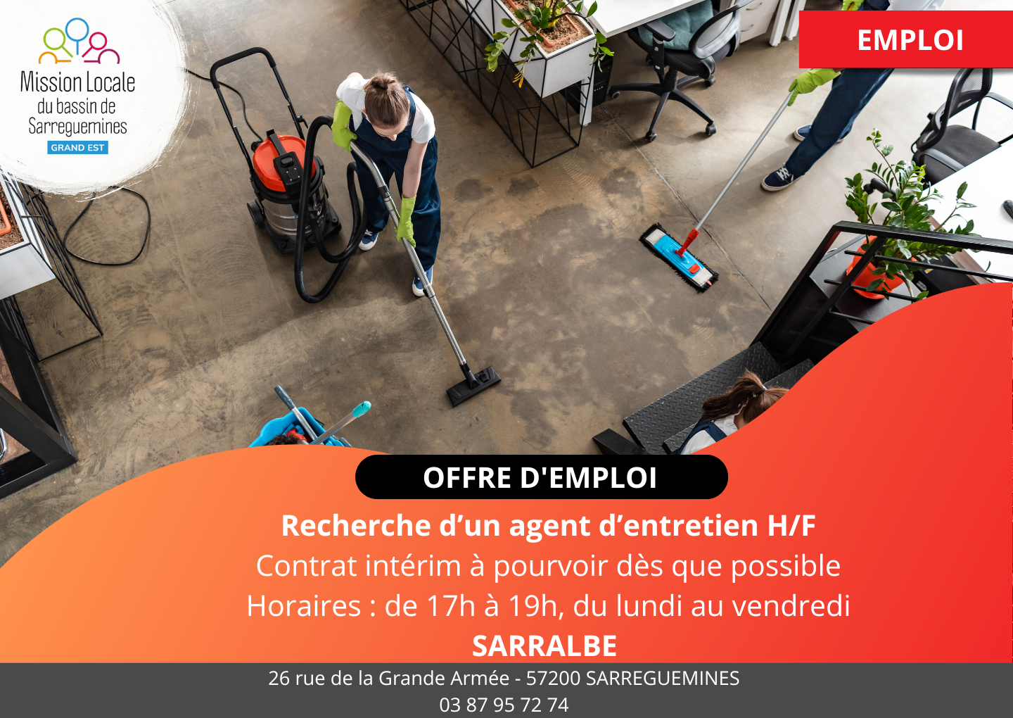 OE - AGENT ENTRETIEN SARRALBE CLOTURE LE 21.07.25
