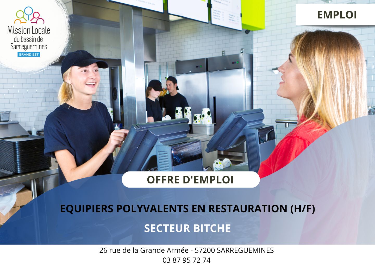 Equipiers polyvalents - clôture fin août