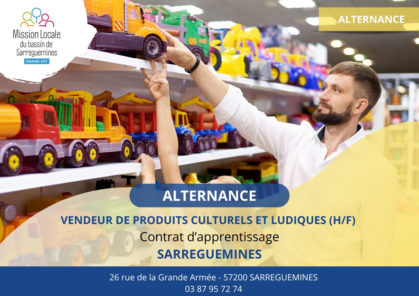 Apprentissage vendeur produits culturels SGMS - CLOTURE MI OCTOBRE