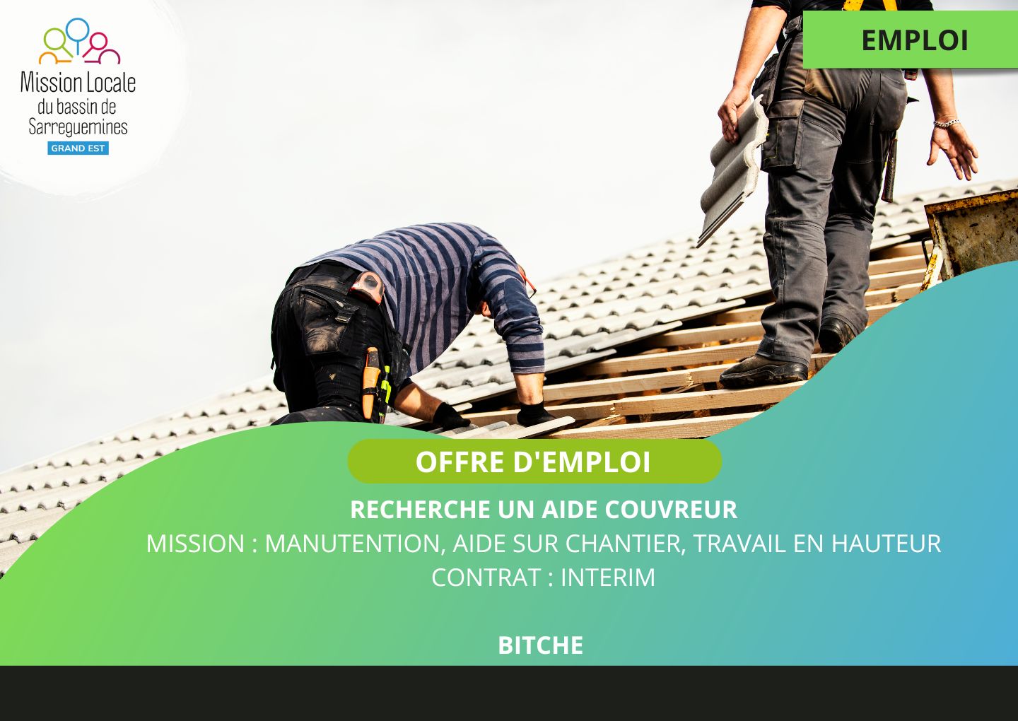 OE - aide couvreur cloture le 29.09.25