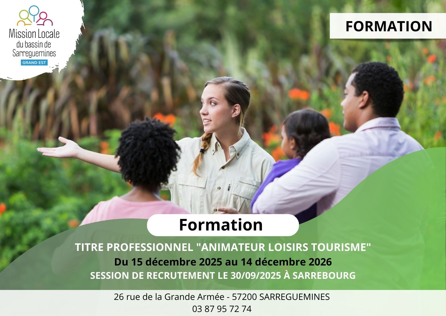 TITRE PRO ANIMATEUR CENTER PARCS - CLOTURE FIN SEPTEMBRE