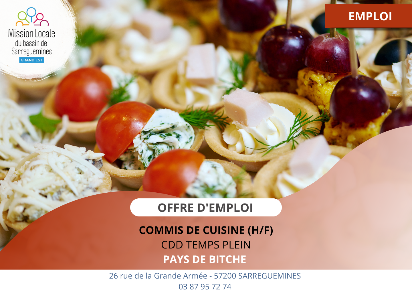 OE BITCHE COMMIS DE CUISINE - clôture mi février