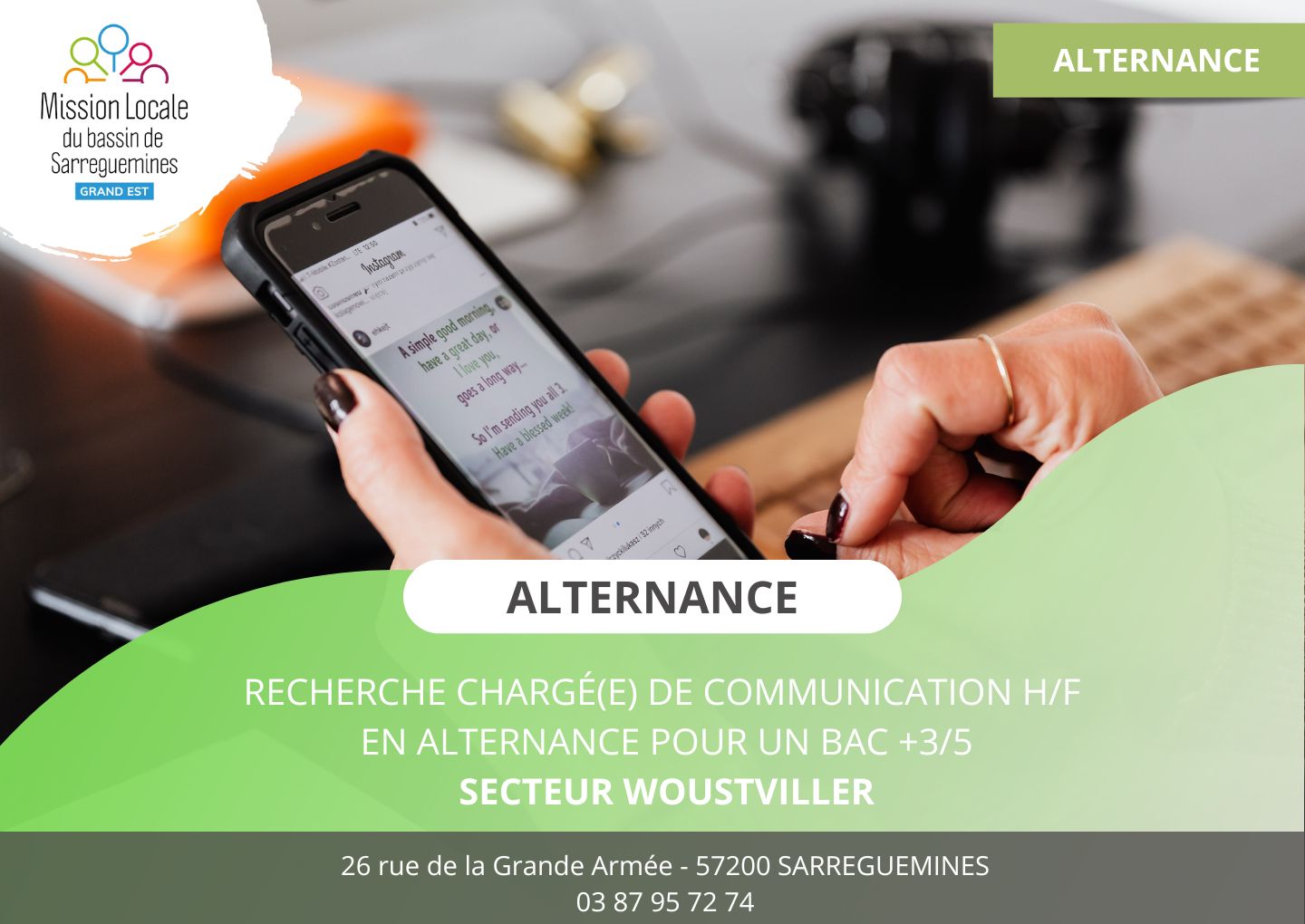 Apprentissage - chargée de communication cloture le 30/06/2026