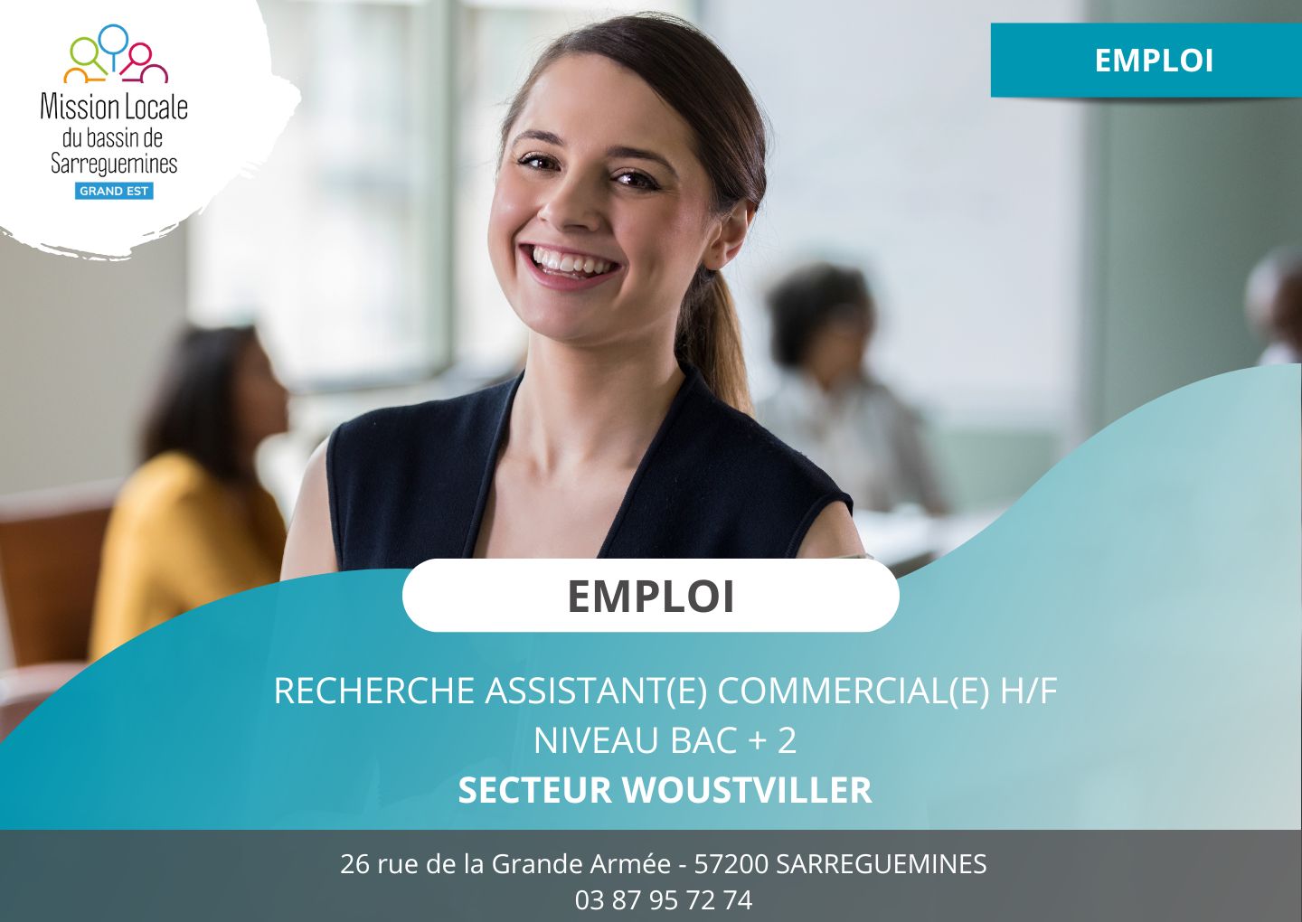 OE Assitante commerciale - cloture le 31/03/2026