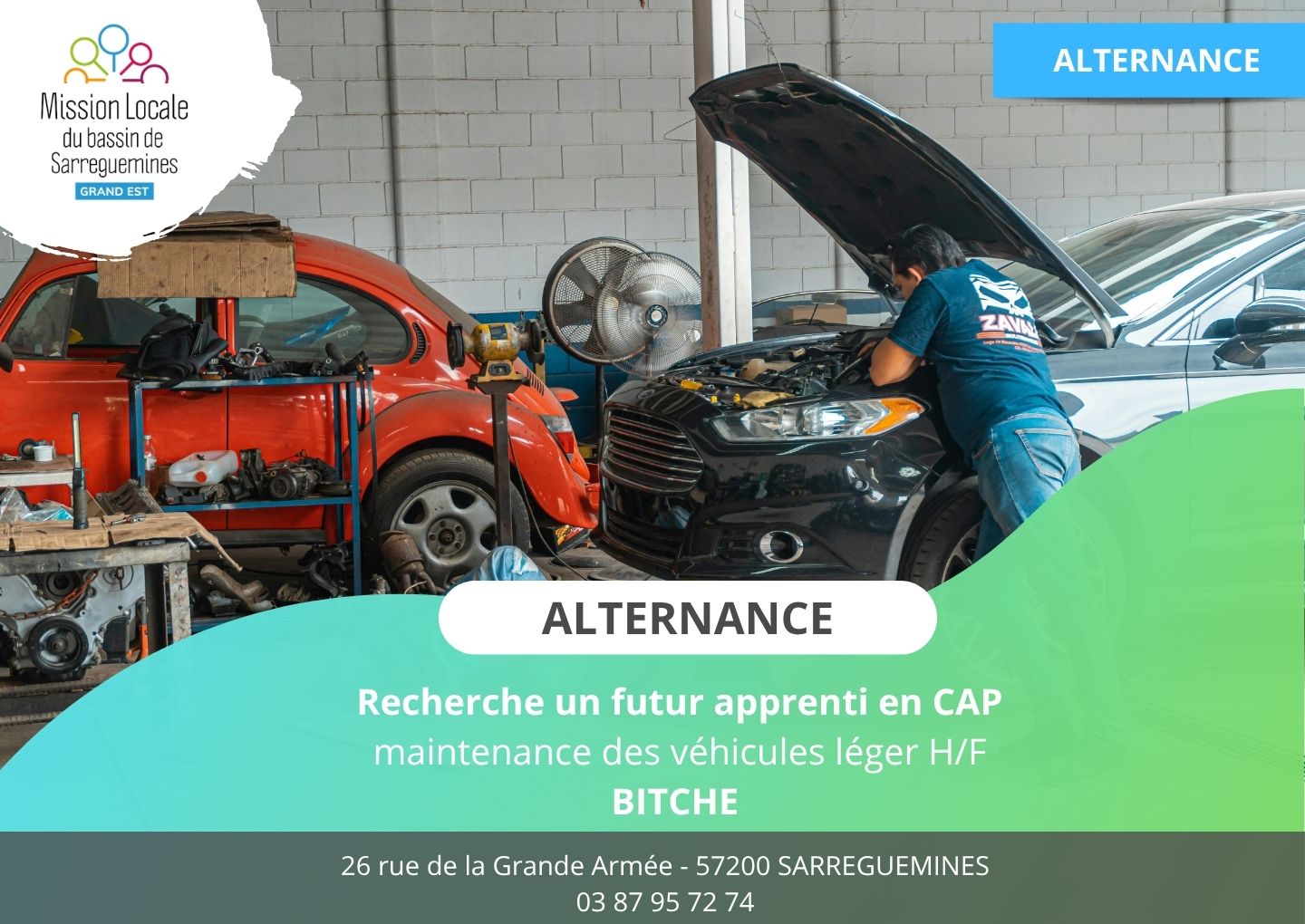 Apprentissage Mécanicien Cloture le 15.05.26